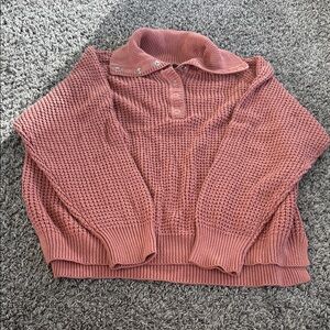 RDI Dusty Rose Cowl Neck Sweater